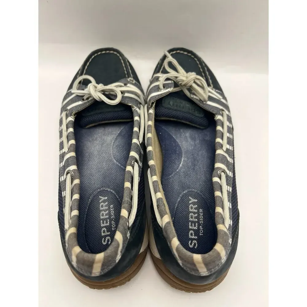 Sperry Angelfish Blue Boat Shoes Women Size 7.5